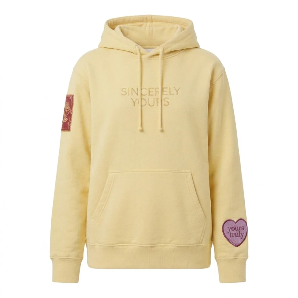 Unisex Yellow Sincerely Yours Hoodie