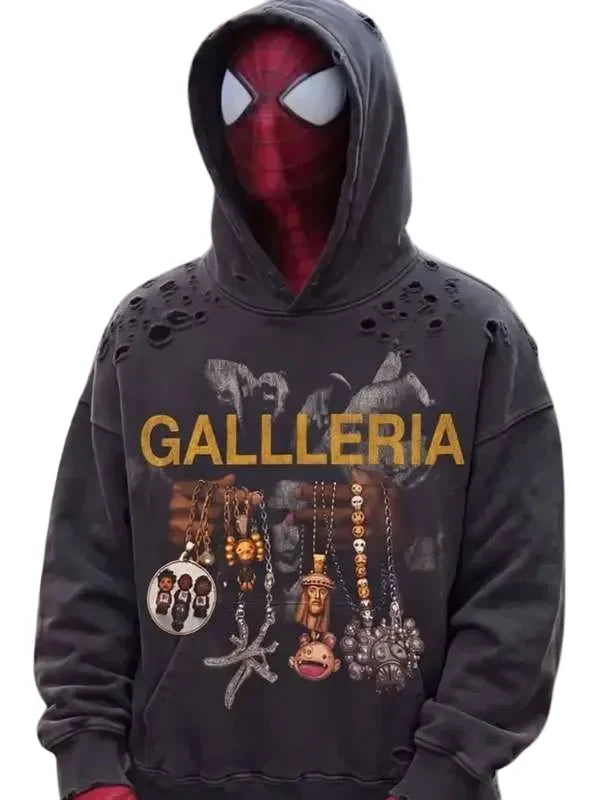 Spiderman Galleria Grey Graphic Hoodie