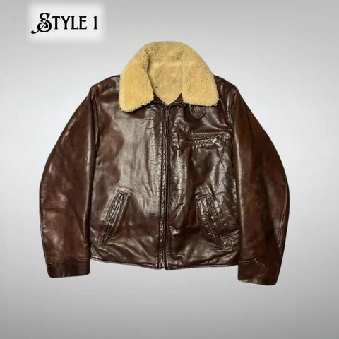 Vintage Golden Bear Leather Jacket