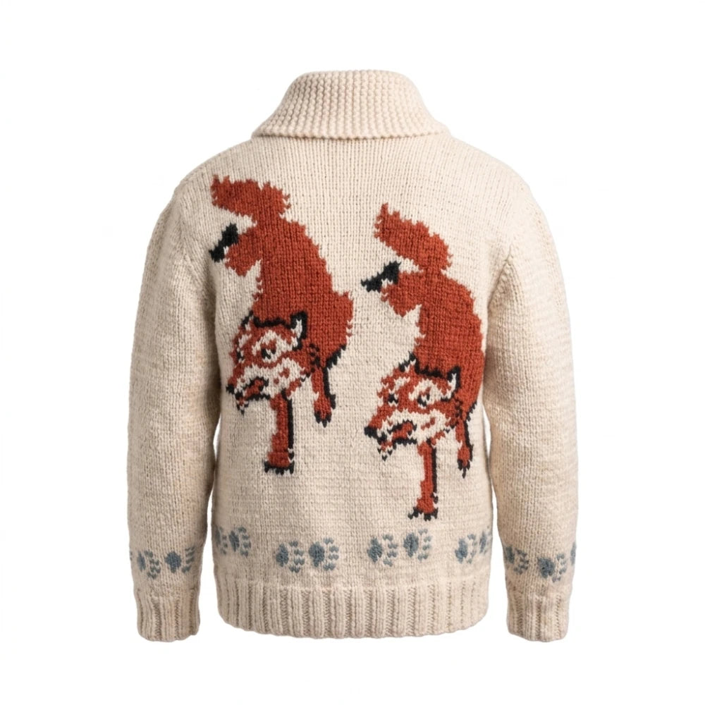 Project Hail Mary Fox Sweater Knit Cardigan
