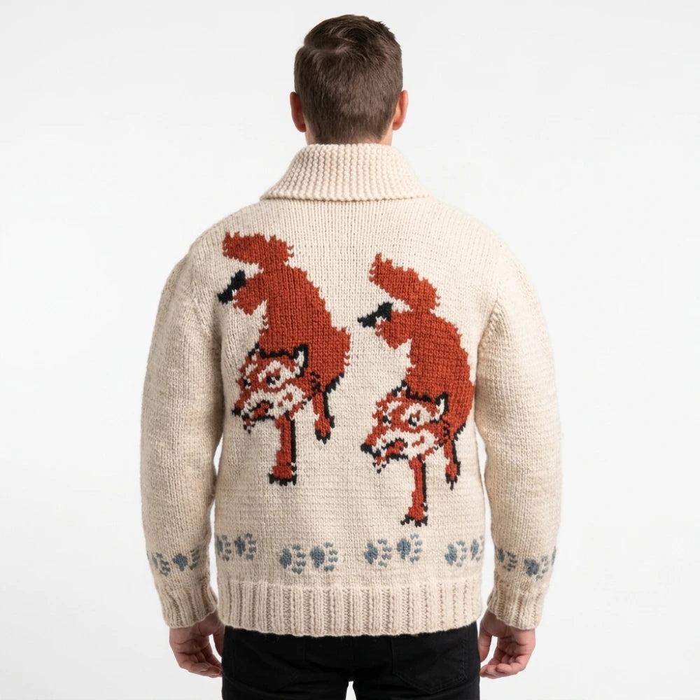 Project Hail Mary Fox Sweater Knit Cardigan