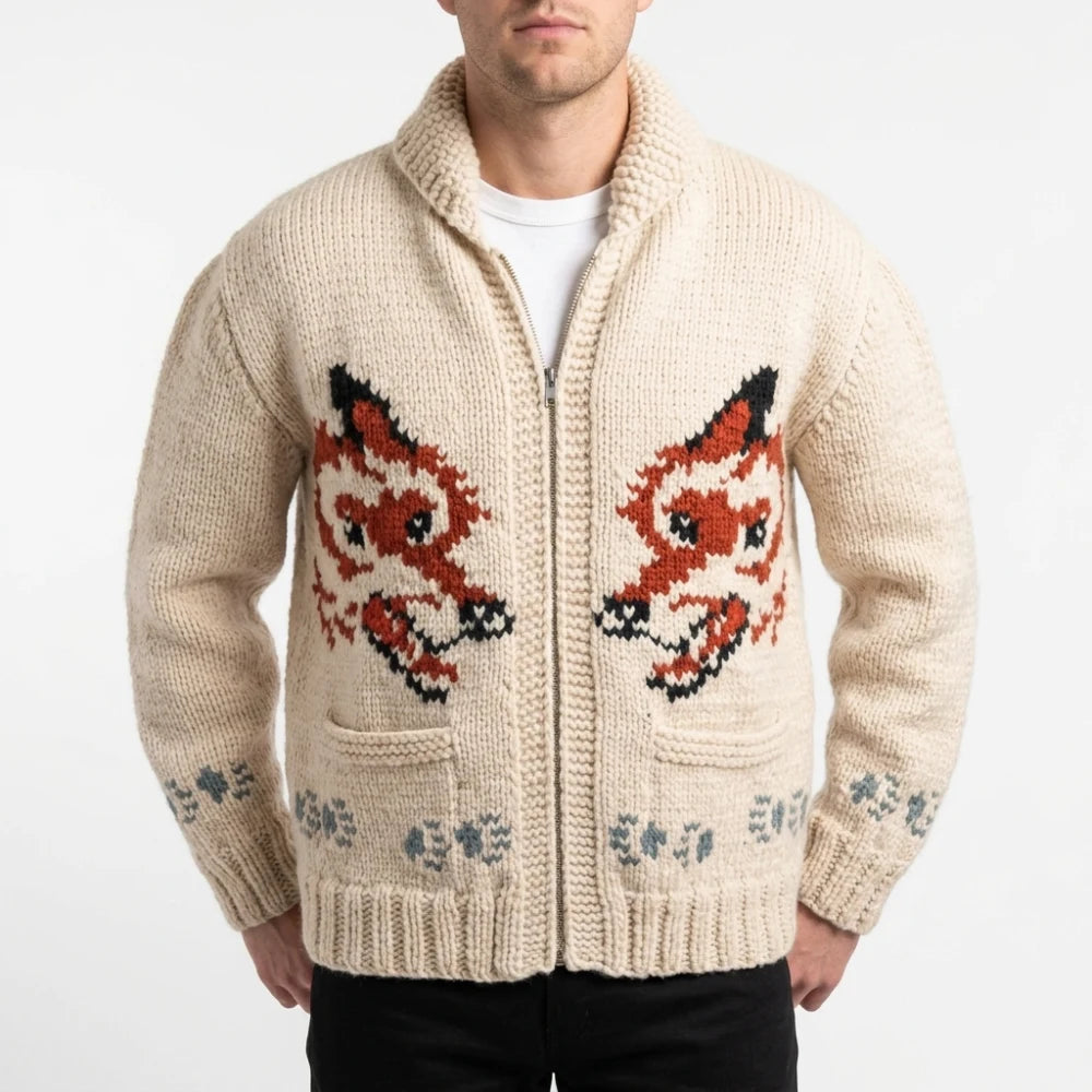 Project Hail Mary Fox Sweater Knit Cardigan