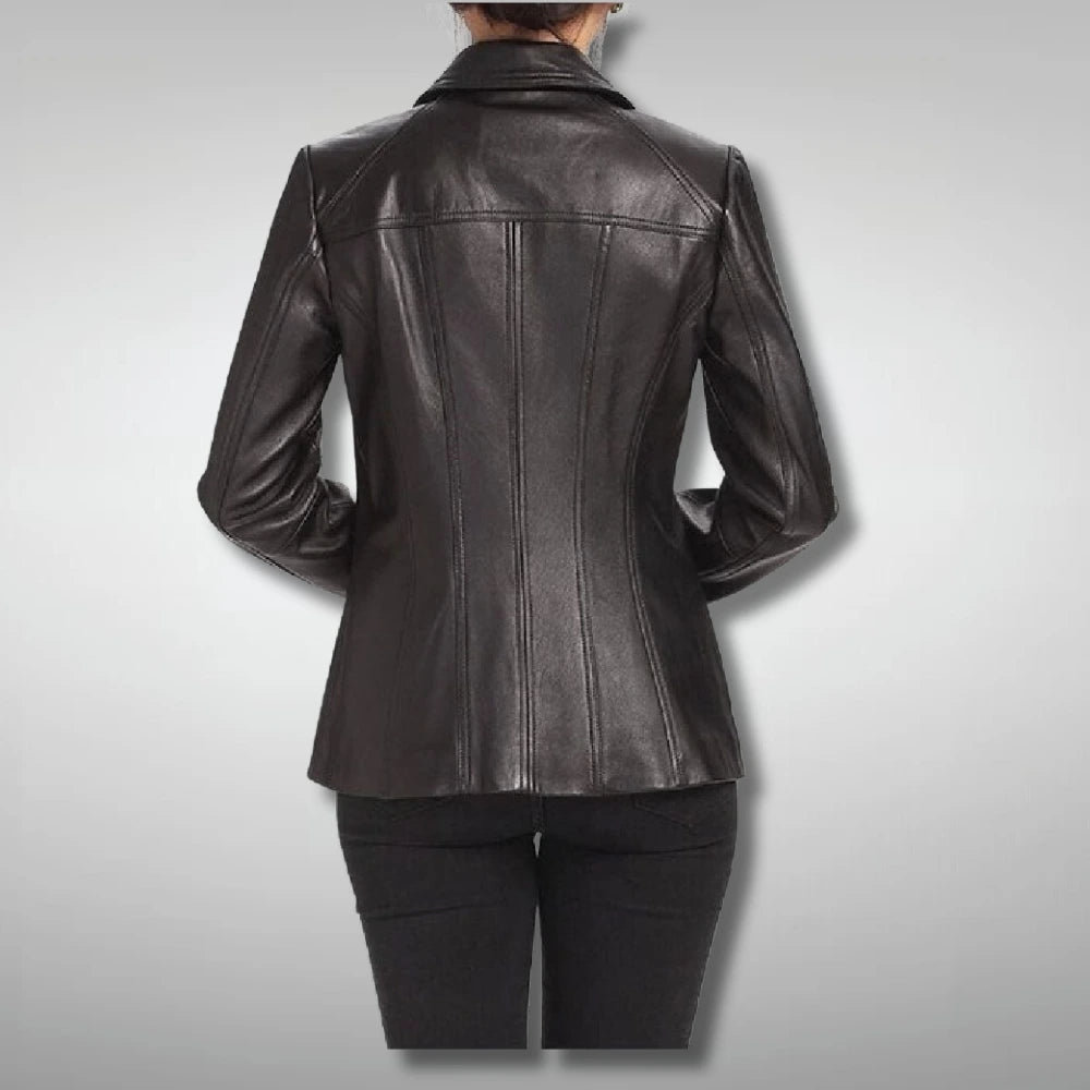 Women Black Leather Jacket