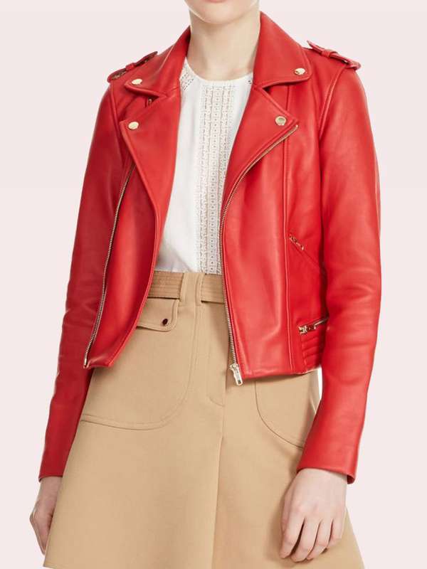 Womens-Red-Motorcycle-Jacket