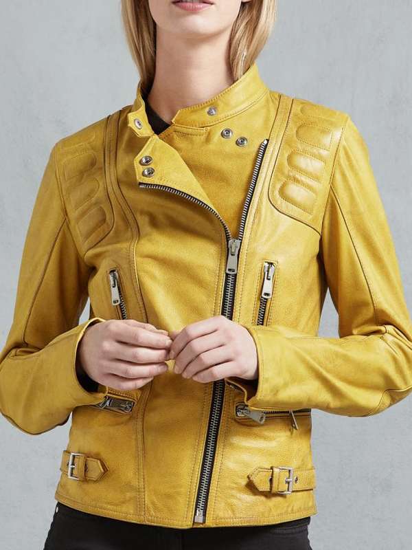 Womens-Yellow-Motorcycle-Jacket