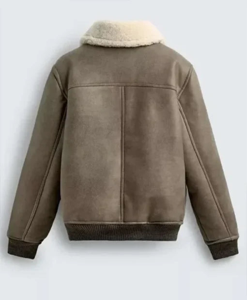 Beauty in Black Xavier Smalls Aviator Leather Jacket