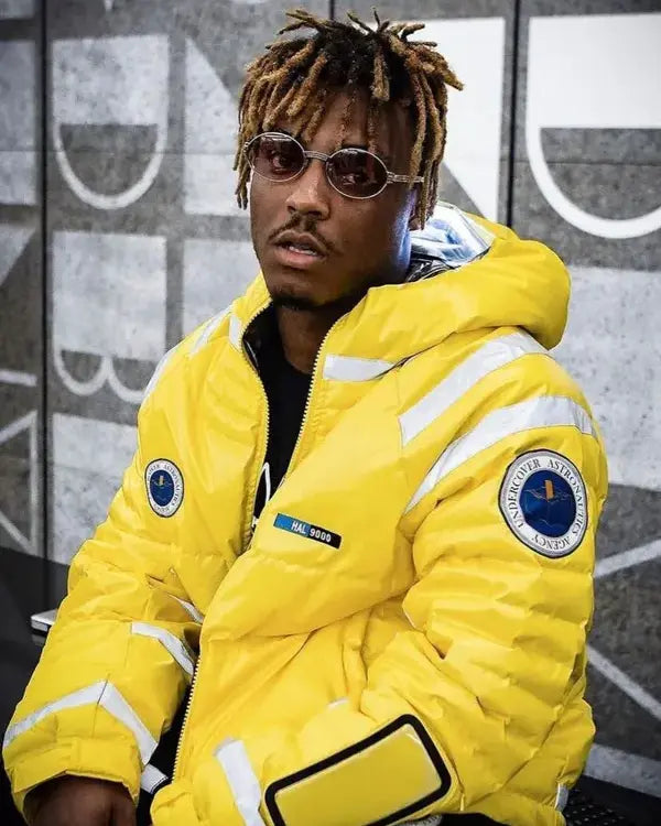 Juice Wrld Yellow Puffer Jacket