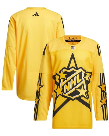 Yellow Justin Bieber NHL All Star Jersey