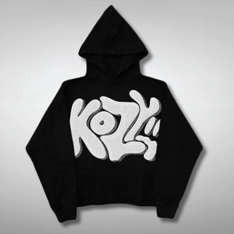 Black Y2K Kozy Hoodie