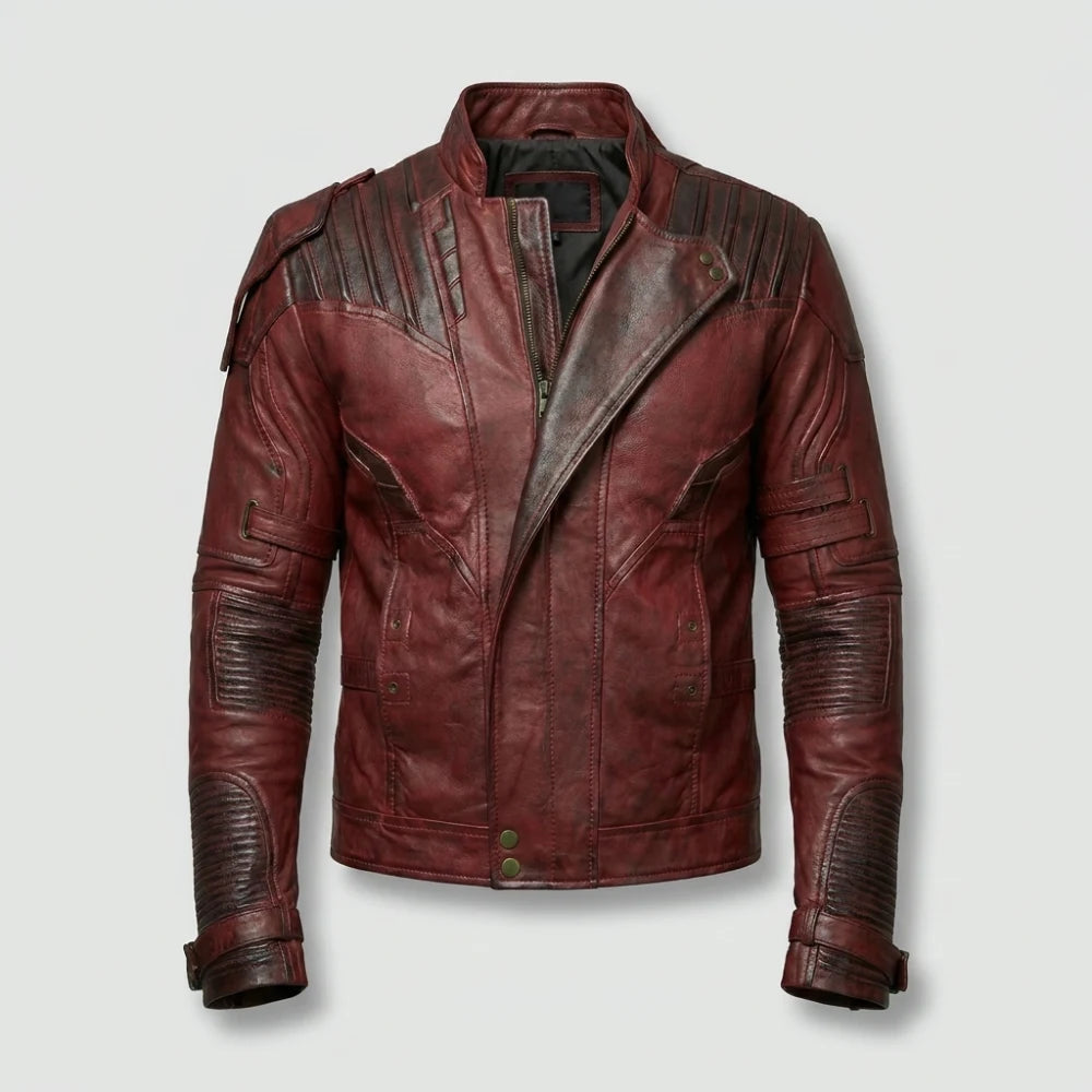 buy chris pratt star lord leather jacket