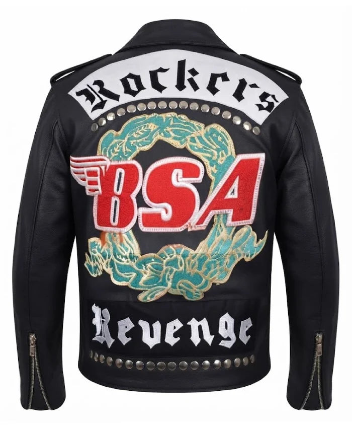 Zipper-Cuff-Leather-Jacket