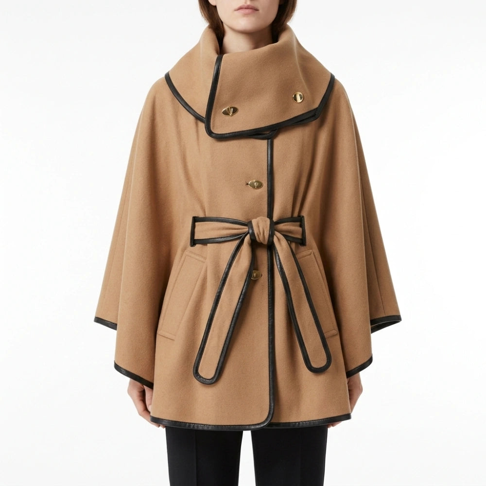 Gossip Girl S05 Margaret Colin Camel Cape Coat