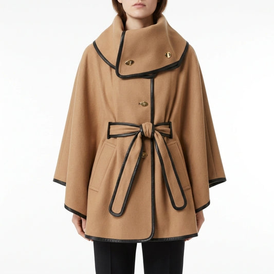 Gossip Girl S05 Margaret Colin Camel Cape Coat