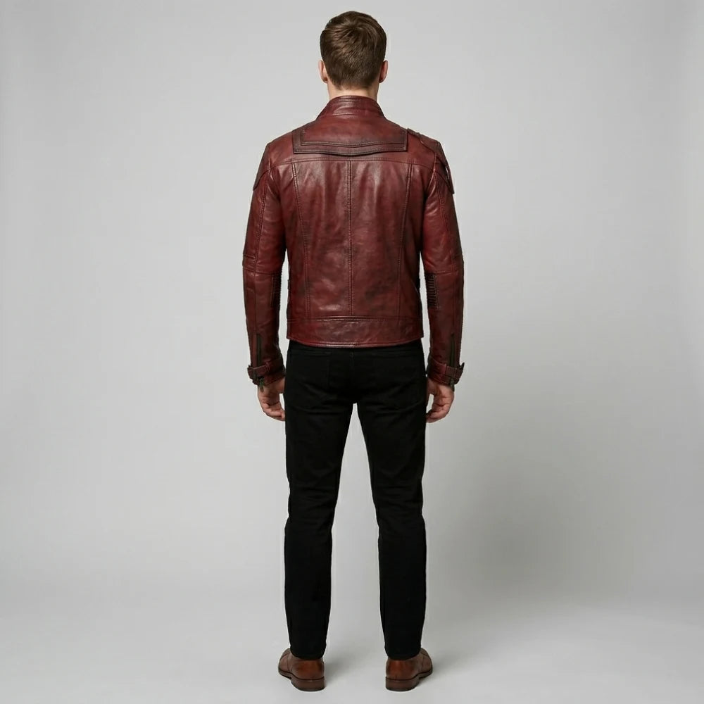 shop chris pratt superhero leather jacket