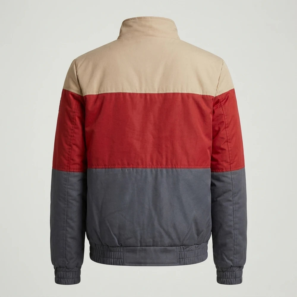 shop otis color block bomber jacket
