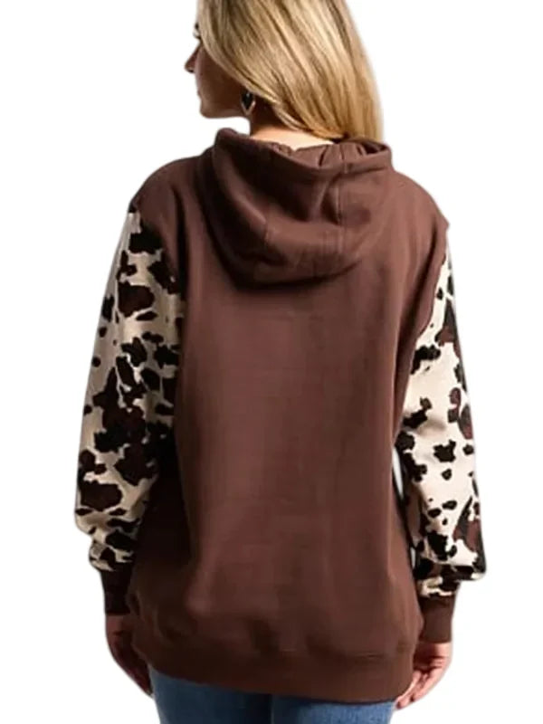 Fleece-Cow-Print-Hoodie